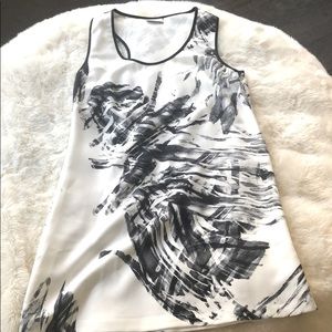 Clove abstract print shift dress (2P)